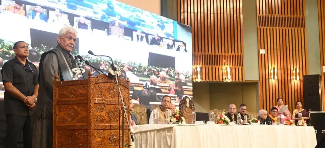 LG Sinha Attends Global Kashmiri Pandit Conclave