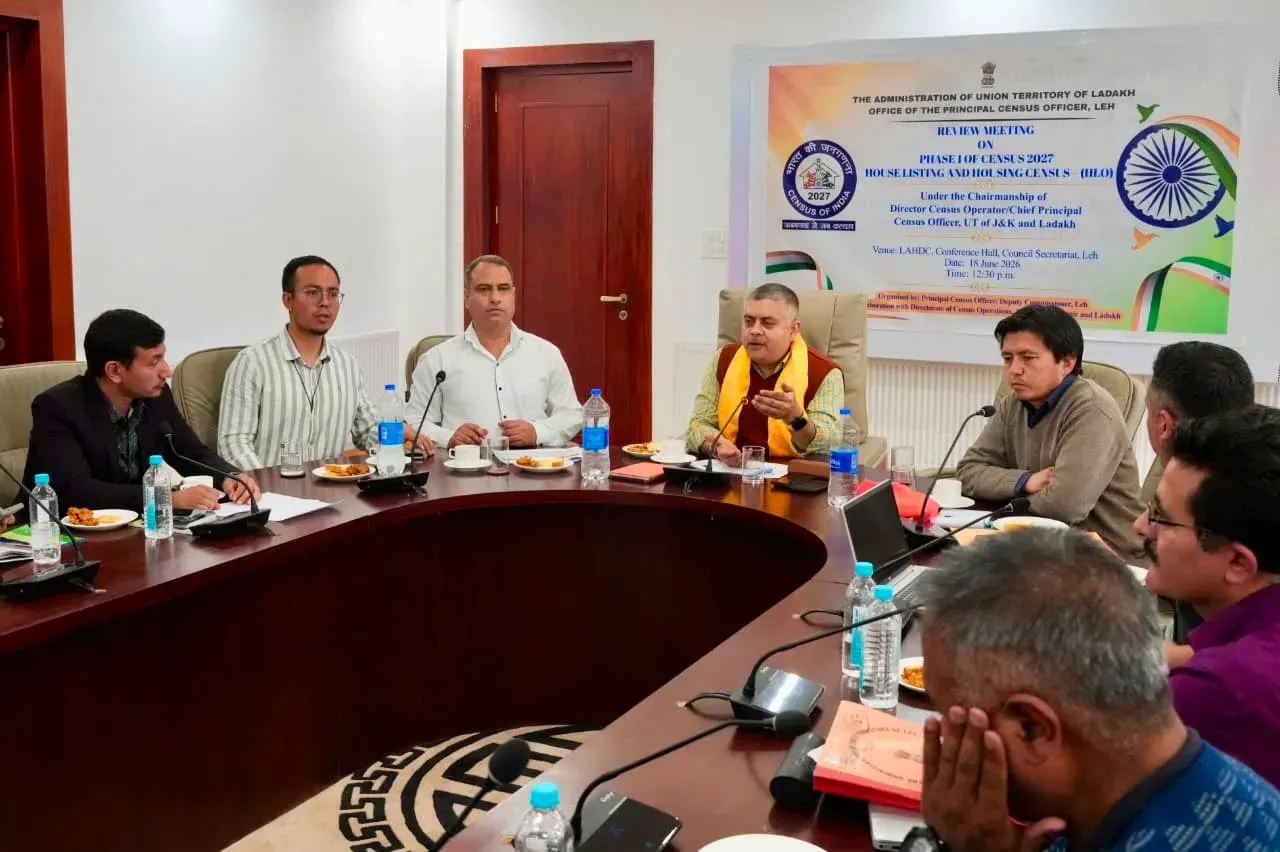Census data is non-shareable, non-admissible : CPCO Amit Sharma clarifies during Leh Census Review Meeting