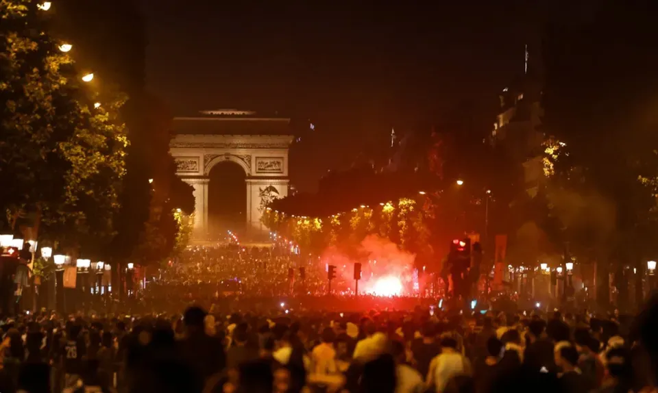 Paris police detain dozens after violence erupts during celebrations of PSG's