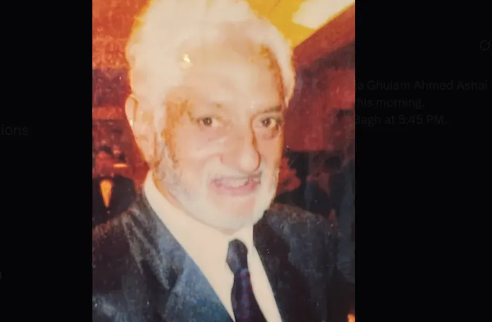 Veteran Kashmir student leader Anwar Ashai passes away