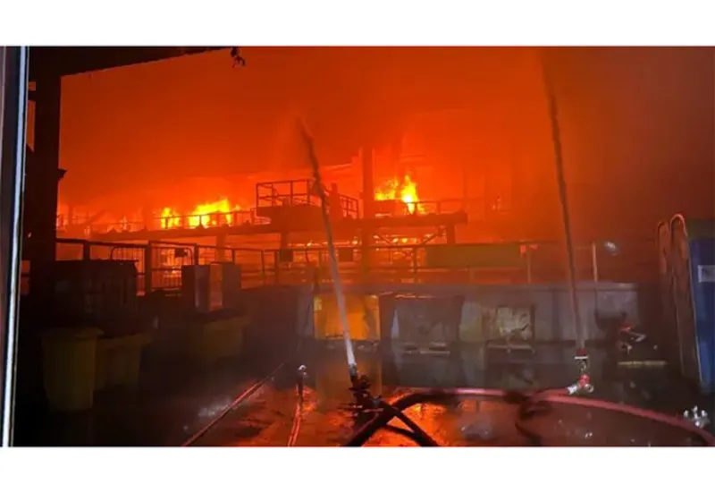 UK fire crews battle blaze at Tata Steel’s plant in Wales