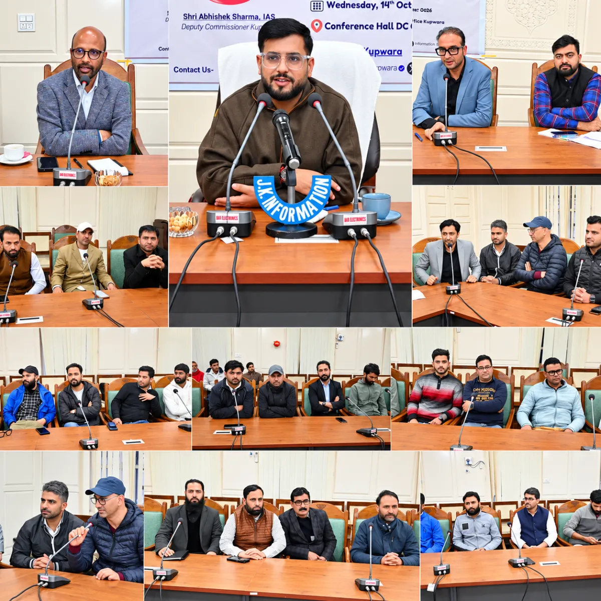 DC Kupwara Abhishek Sharma interacts with Media Fraternity, calls for collective synergy for district’s development