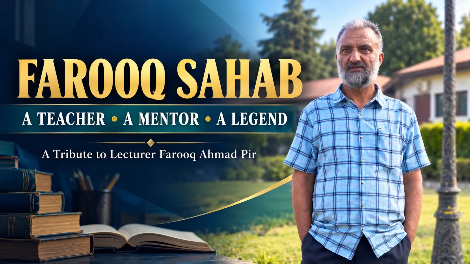 Farooq Sahab: A Teacher, a Mentor, a Lifelong Inspiration "Open Your Hisab Kitab"