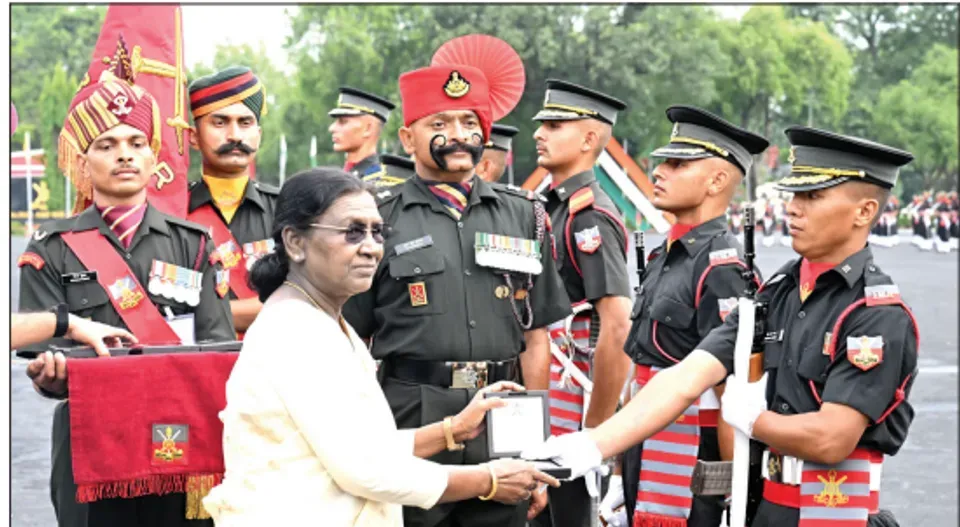 President Murmu reviews IMA passing out parade, hails entry of women cadets