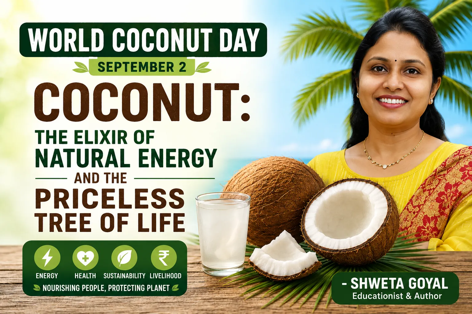 Special on World Coconut Day (September 2)  Coconut: The Elixir of Natural Energy and the Priceless Tree of Life