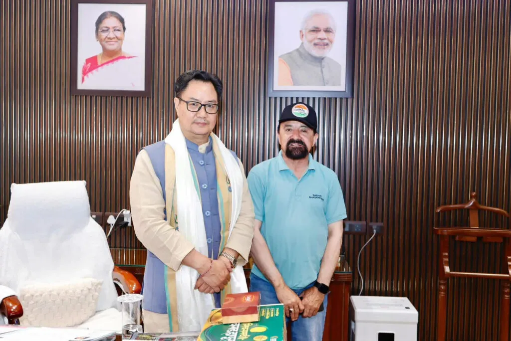 Jaffer Akhoon Discusses Minority Schemes, Tourism Development With Kiren Rijiju