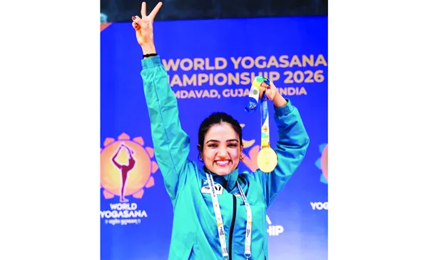 Heena Rajgor shines as India’s lead World Yogasana Championships with 40 gold medals