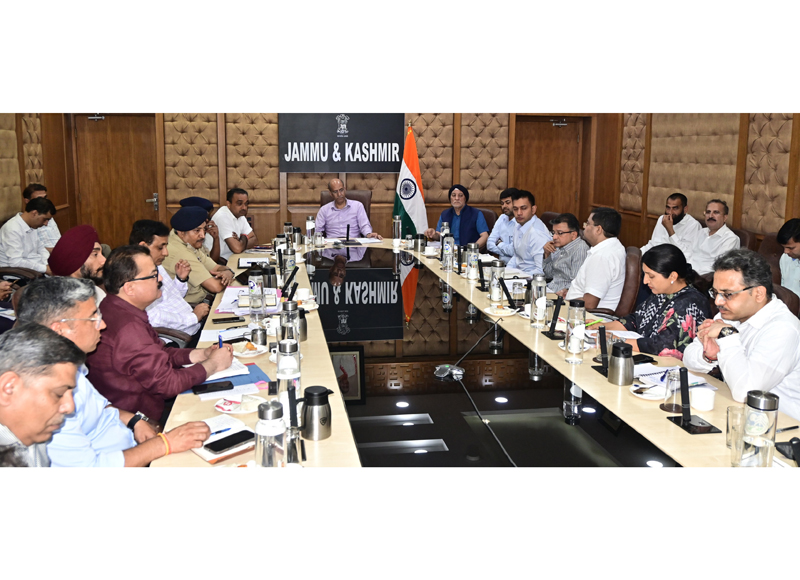 Advisor Nasir Aslam reviews summer, Yatra and Eid preparedness in Jammu