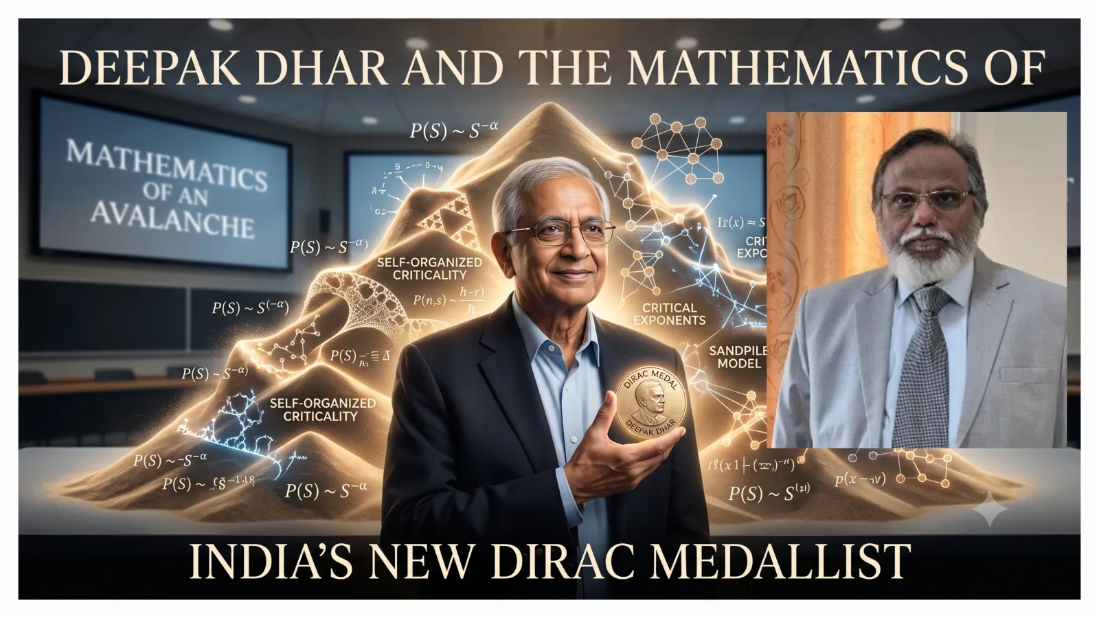 Deepak Dhar and the Mathematics of an Avalanche: India’s New Dirac Medallist