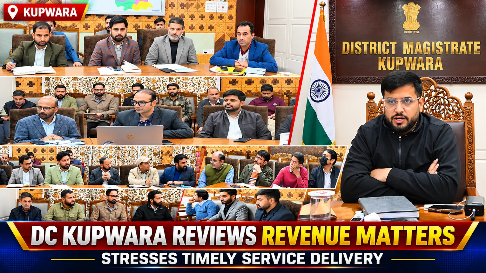 DC Kupwara reviews revenue matters, stresses timely service delivery