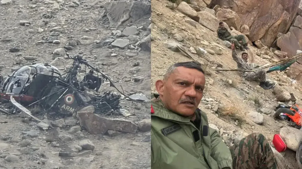 Army’s Cheetah Helicopter Crashes Near Leh; Major General Among 3 Injured
