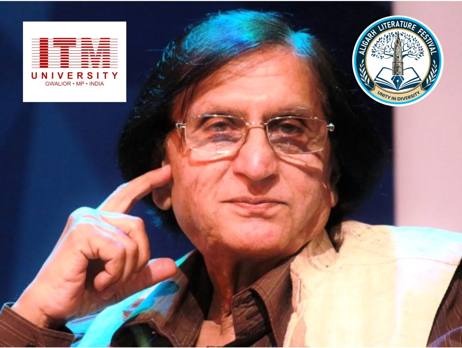 Aligarh Literature Festival Congratulates Prof. Waseem Barelvi on Honorary D.Litt. from ITM University Gwalior